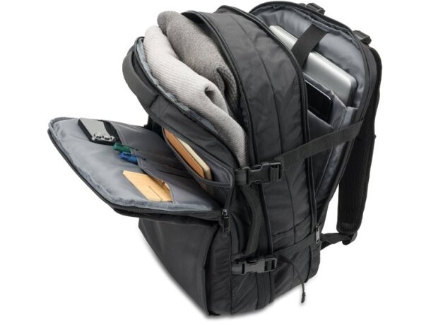 Mochila Dallas de poliéster reciclado 600D para portátil de 17.3” Negro detalle 8
