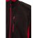 Chaqueta polar bicolor Geras con cinco bolsillos y cremallera Negro/Rojo detalle 20