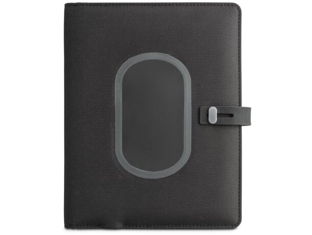 Carpeta Emerge A5 Folder A5 con cargador inalámbrico negro