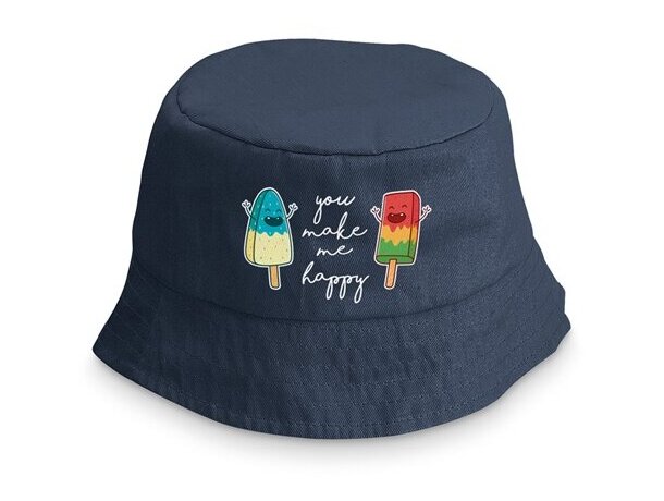 Gorro modelo playa infantil azul marino