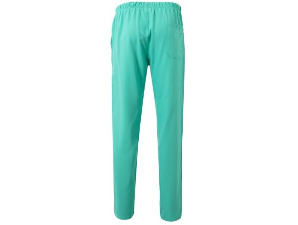 Pantalon freyr microfibra repelente a líquidos unisex sanitario Verde menta detalle 2