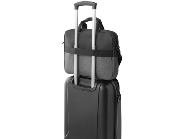 Bolso Genoa para portátil 15 pulgadas en poliéster reciclado 600D Gris detalle 5