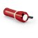 Linterna metálica con anillo reflectante 9 leds personalizada roja