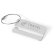 Identificador de aluminio con cable para maletas cromado satinado