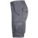 Bermudas elásticas multibolsillos Hebe con cinturilla elástica Gris detalle 14