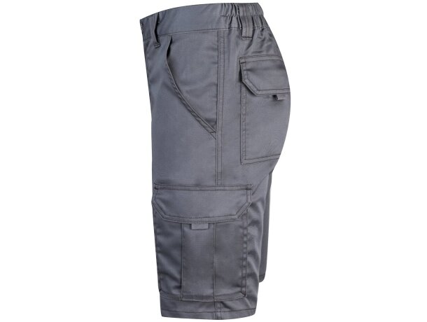 Bermudas elásticas multibolsillos Hebe con cinturilla elástica Gris detalle 14