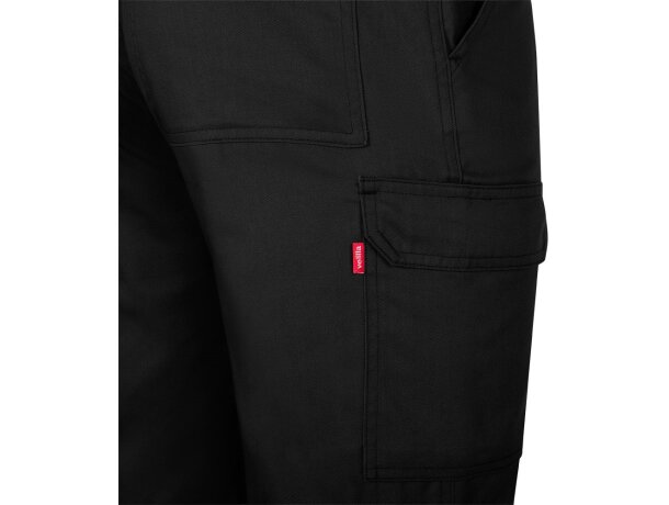 Pantalón de sarga multibolsillos Hermes con cintura elástica Negro detalle 69