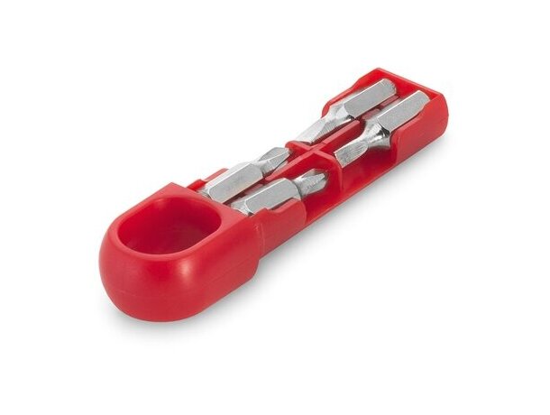 Kit de herramientas con 4 llaves rojo