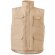 Chaleco acolchado multibolsillos Vl Mefitis poliéster 220 g/m² Natural claro