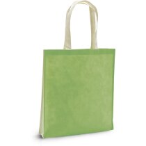 Bolsa non woven ecológica personalizada verde claro Bolsa non woven ecológica personalizada verde claro