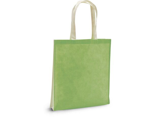 Bolsa non woven ecológica personalizada verde claro Bolsa non woven ecológica personalizada verde claro