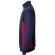 Sudadera de rizo bicolor Svarog cuello alto media cremallera Azul marino/Rojo detalle 24