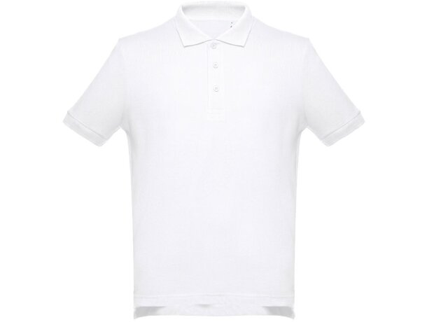 Polo Adam Wh de algodón piqué regular fit para hombre Blanco detalle 2