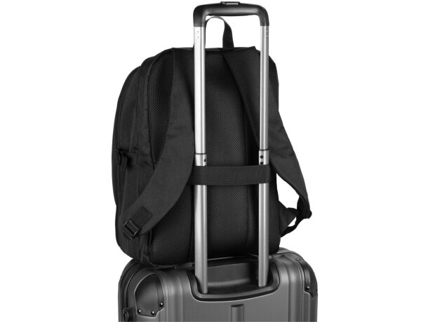 Mochila udine 25l portátil 16 pulgadas poliéster reciclado Negro detalle 7