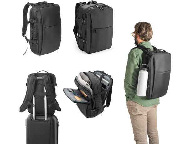Mochila Dallas de poliéster reciclado 600D para portátil de 17.3” detalle 1