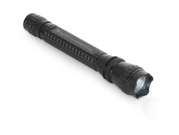 Linterna negra de aluminio grande negro
