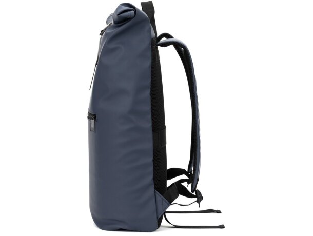 Mochila enrollable Portland con panel acolchado y asa trolley Azul detalle 9