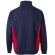 Sudadera de rizo bicolor Svarog cuello alto media cremallera Azul marino/Rojo detalle 23