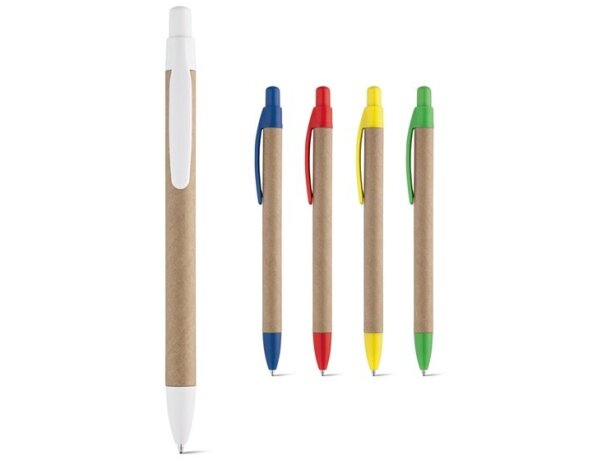 Bolígrafo papel craft con punta de plástico