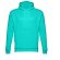 Sudadera unisex con capucha phoenix en algodón y poliéster Verde turquesa detalle 15