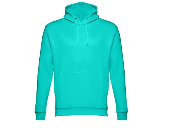Sudadera unisex con capucha phoenix en algodón y poliéster Verde turquesa detalle 15