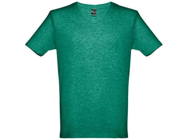 Camisetas manga corta poliéster unisex 150 g/m2 Thc Verde matizado detalle 2
