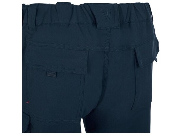 Pantalones nymphs de sarga elastica multiestiramiento 8 bolsillos Azul petróleo detalle 6