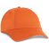 Gorra Miuccia para bordado con 6 paneles naranja