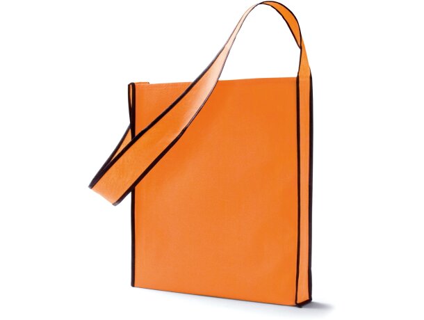 Bolsa bandolera non woven personalizada naranja Bolsa bandolera non woven personalizada naranja