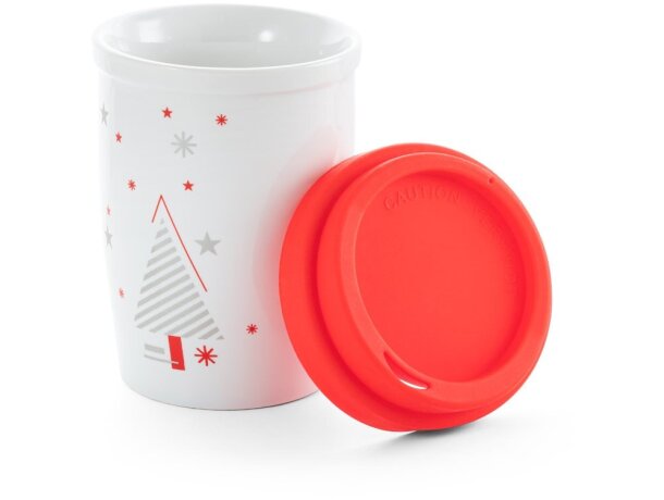 Taza Hazard de viaje rojo