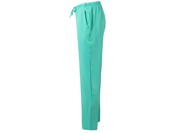 Pantalon freyr microfibra repelente a líquidos unisex sanitario Verde menta detalle 4