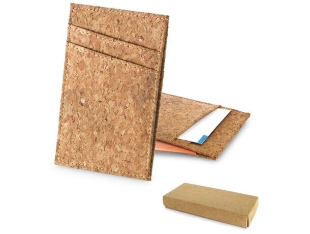 Porta tarjetas ecológico en corcho