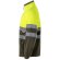 Chaqueta polar bicolor Eros con bandas reflectantes EN20471 Verde militar/Amarillo detalle 10