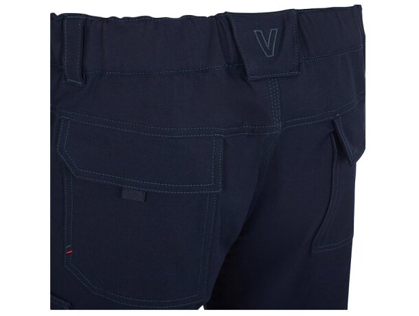 Pantalones nymphs de sarga elastica multiestiramiento 8 bolsillos Azul marino detalle 27