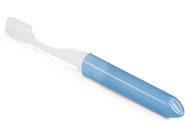 Cepillo plegable de dientes personalizado azul Cepillo plegable de dientes personalizado azul