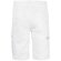 Bermudas elásticas multibolsillos Hebe con cinturilla elástica Blanco detalle 18