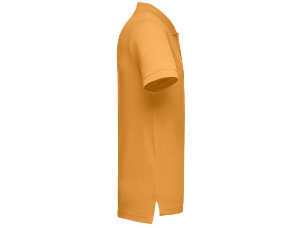 Polo Adam de algodón piqué cardado con cuello canalé Amarillo oscuro detalle 46