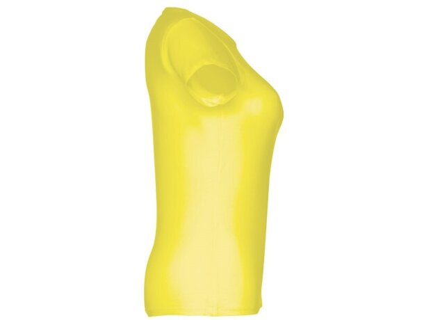 Camisetas manga corta corte entallado de algodón 150 g/m2 Thc Sofia Amarillo limón detalle 27