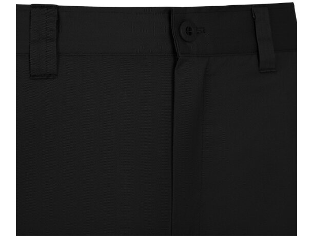 Pantalón de sarga multibolsillos Hermes con cintura elástica Negro detalle 73