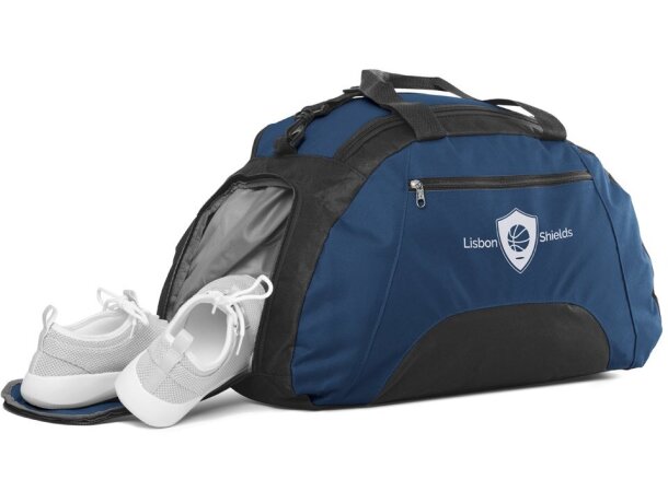 Bolsa de deporte con bandolera ajustable de poliéster 600D Hi!dea Fit Azul detalle 4
