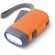 Linterna dinamo de 3 luces led naranja