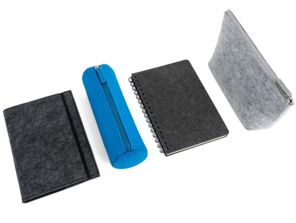 Cuaderno a5 Mishima con tapa semidura de fieltro reciclado rpet detalle 2