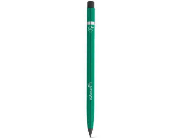 Bolígrafo limitless sin tinta de aluminio reciclado Verde detalle 3