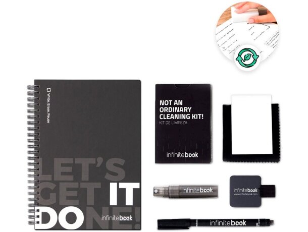 Kit Infinitebook con tapa dura y bloc reutilizable detalle 1