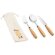 Juego cubiertos Boulud en acero inoxidable y madera de acacia Natural detalle 6