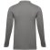 Polo manga larga Bern II de algodón con cuello canalé Gris detalle 4