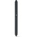 Bolígrafo de aluminio con puntero en silicona negro