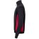 Sudadera de rizo bicolor Svarog cuello alto media cremallera Negro/Rojo detalle 18