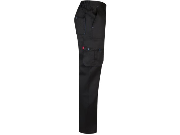 Pantalón de sarga multibolsillos bicolor VL Hypnos Negro/Azul claro detalle 48