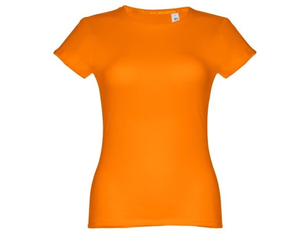 Camisetas manga corta corte entallado de algodón 150 g/m2 Thc Sofia Naranja detalle 42